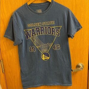 Golden State Warriors 1946 Basketball Tee Shirt Blue Yellow Men’s Size Medium
